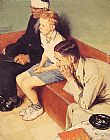 Norman Rockwell The Waiting Room painting